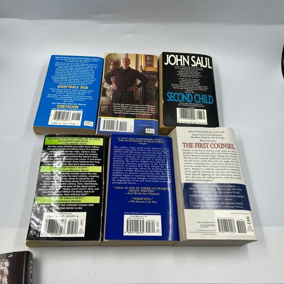 Suspense Mystery Murder Paperback Book Lot Robin Cook John Saul Brad Meltzer - Picture 7 of 7
